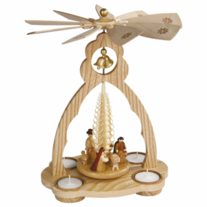 Glockenpyramide für Teelichter, Christi Geburt